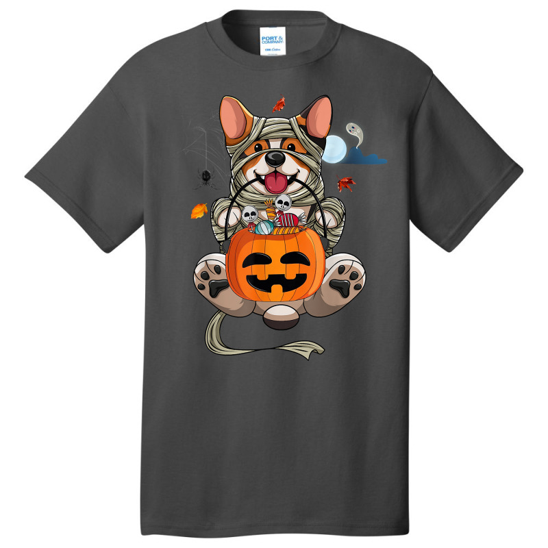 Cute Halloween Costume Welsh Corgi Mummy Dog Lover Design T Shirt Basic T-shirt | Artistshot