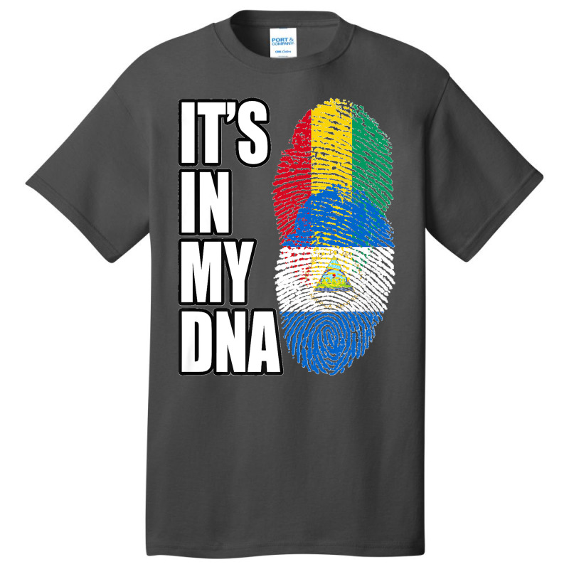 Nicaraguan And Guinean Mix Dna Flag Heritage Premium Basic T-shirt | Artistshot