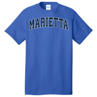 Marietta Georgia Ga Vintage Sports Design Navy Design T Shirt Basic T-shirt | Artistshot