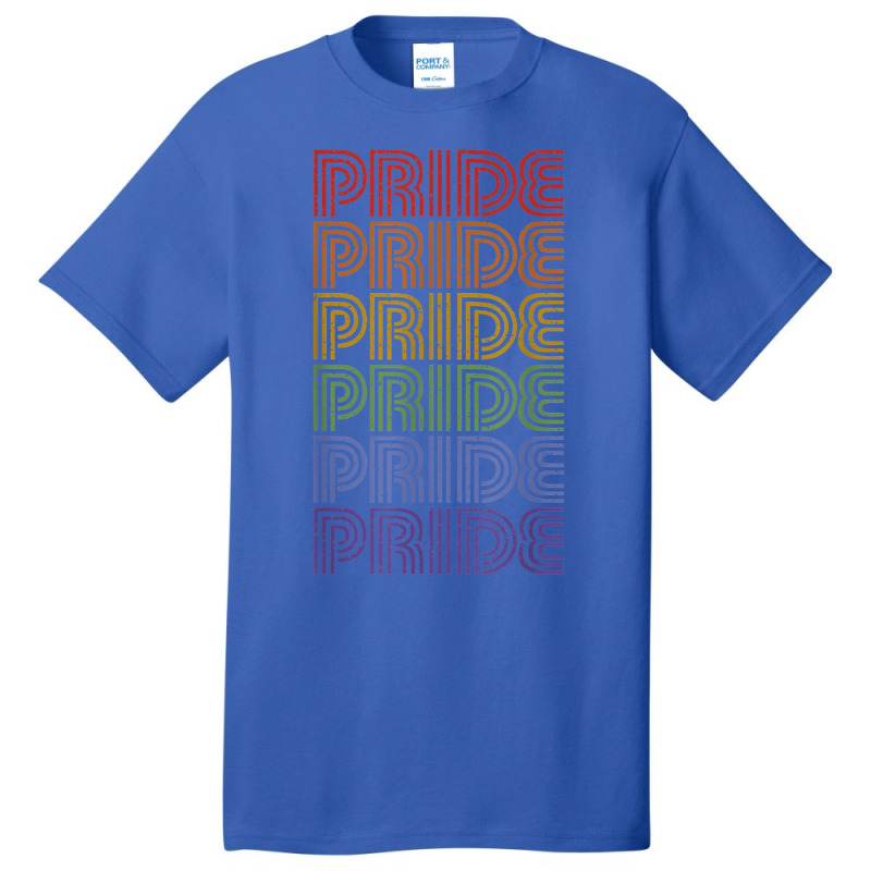 National Gay Pride March Vintage Rainbow Lgbt Equality Basic T-shirt by RayDesign | Artistshot