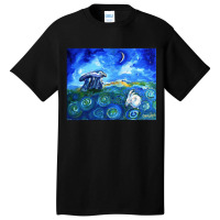 Dreaming Hare At Haroldstown Dolmen Basic T-shirt | Artistshot