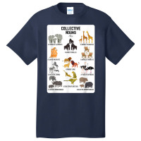 Collective Nouns Africa Animal Family Group Endangered T Shirt Basic T-shirt | Artistshot