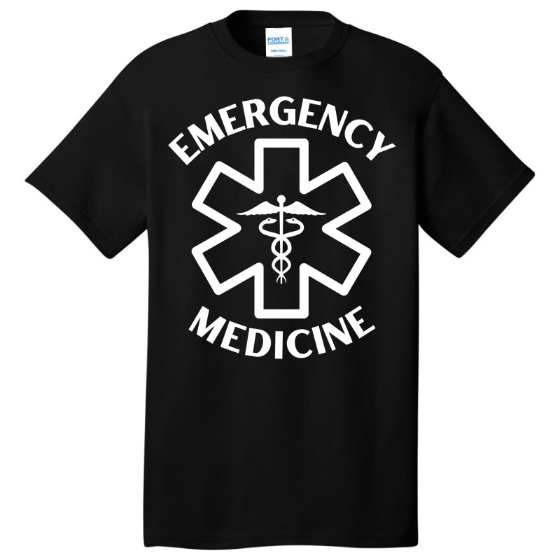 Emergency Medicine Doctor Nurse Er Medical Caduceus Long Sleeve T Shir Basic T-shirt | Artistshot