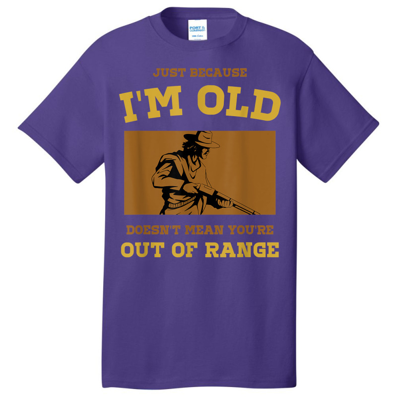 Funny Shotgun Gun Shooting And Skeet Shooting Old Man T Shirt Basic T-shirt | Artistshot