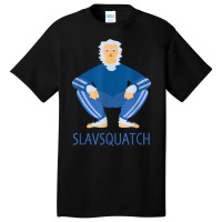 Slav Squat Dank Meme Eastern European Squatting Tracksuit T Shirt Basic T-shirt | Artistshot