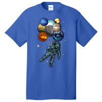 Astronaut Space Balloons Moon Mars Planets  Astronaut Basic T-shirt | Artistshot