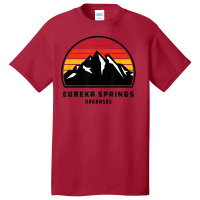 Eureka Springs Arkansas Retro Style Mountain Sunset Cool T Shirt Basic T-shirt | Artistshot