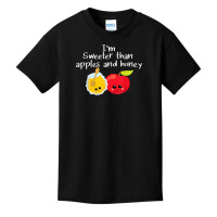 Rosh Hashanah Apples And Honey Shana Tova Jewish New Year T Shirt Basic Youth T-shirt | Artistshot