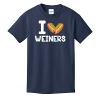 Frankfurter Wiener Frank Sausage Bun I Love Weiners Hotdogs T Shirt Basic Youth T-shirt | Artistshot