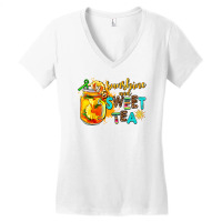 Sunshine And Sweet Tea Women's V-neck T-shirt | Artistshot