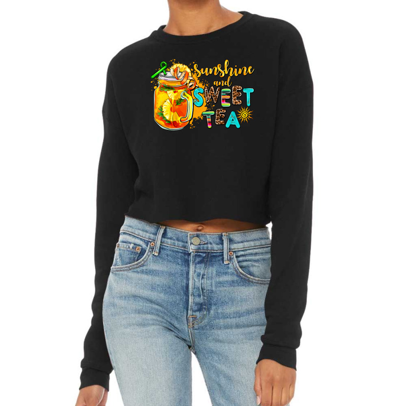 Sunshine And Sweet Tea Cropped Sweater by AdoDesignShop | Artistshot