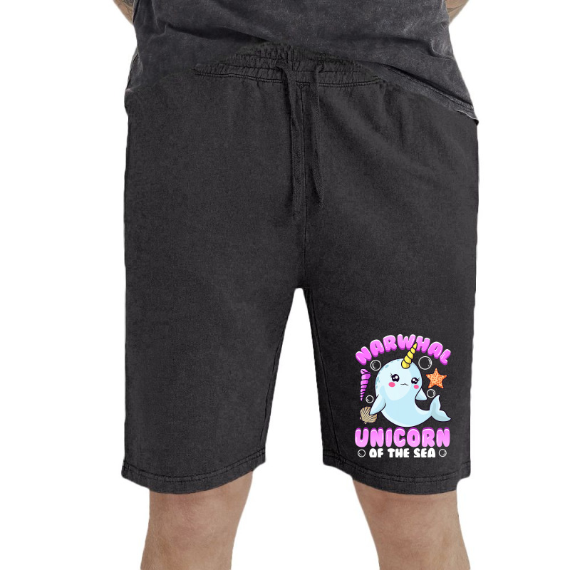 Funny Horned Narwhal The Unicorn Of The Sea Vintage Short | Artistshot