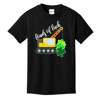 Kids Boys Saint Patricks Day Truck Gift Loads Of Luck Shamrock Basic Youth T-shirt | Artistshot