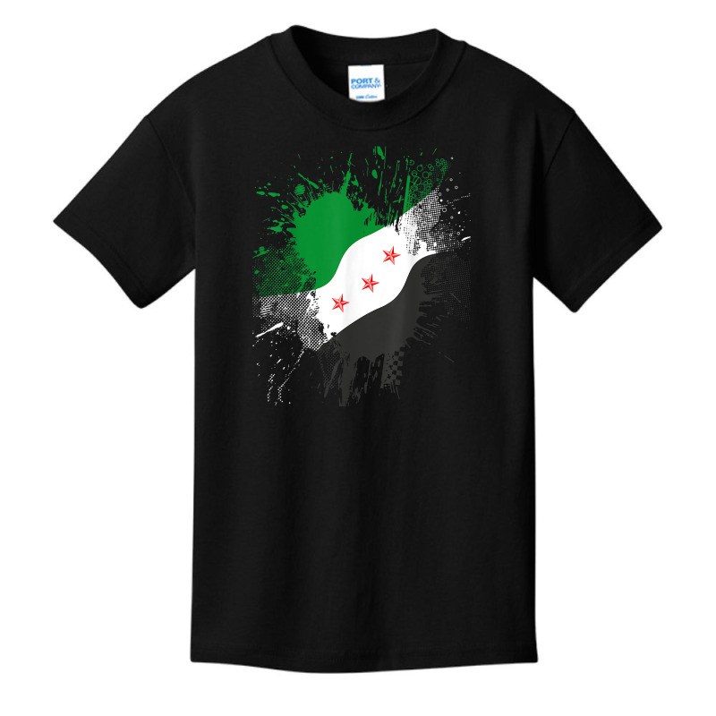 Syria Revolution Green Syrian Flag Free Syria T Shirt Basic Youth T-shirt | Artistshot