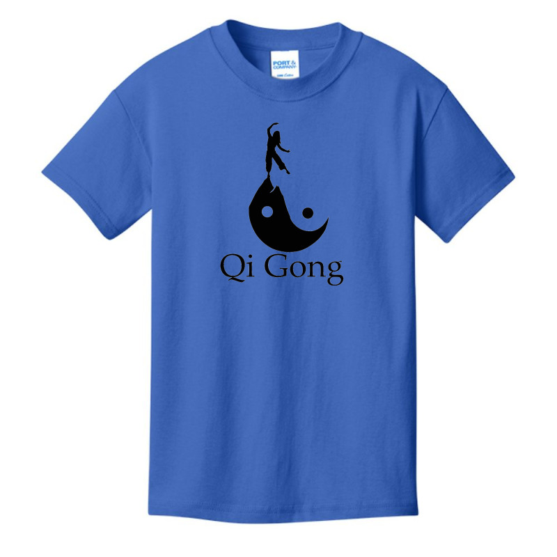 Black Silhouette Art Of Qigong Basic Youth T-shirt by cm-arts | Artistshot