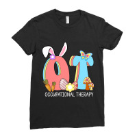 Groovy Ot Occupational Therapy Happy Easter Bunny  Ladies Fitted T-shirt | Artistshot