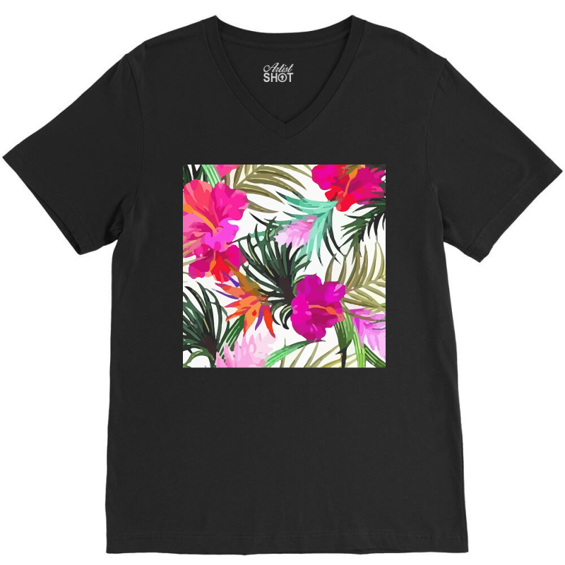 Tropical T  Shirt Tropical Fascinating Foliage T  Shirt V-Neck Tee by fayabernathy149 | Artistshot