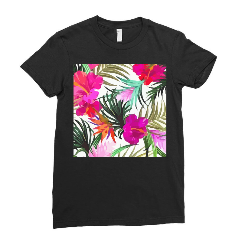 Tropical T  Shirt Tropical Fascinating Foliage T  Shirt Ladies Fitted T-Shirt by fayabernathy149 | Artistshot