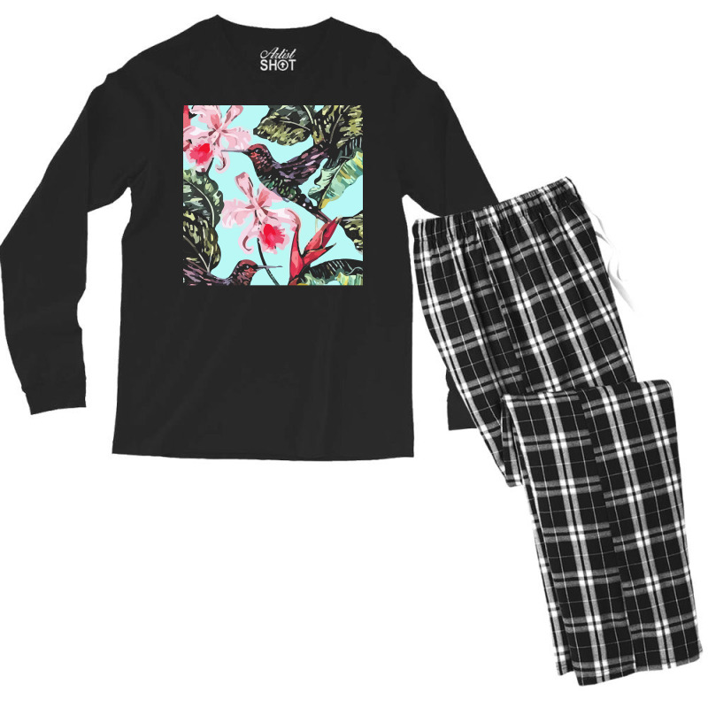 Tropical T  Shirt Tropical Fascinating Unfold T  Shirt Men's Long Sleeve Pajama Set | Artistshot