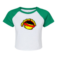 Red Sausage Hot Dog 1 Raglan Crop Top | Artistshot