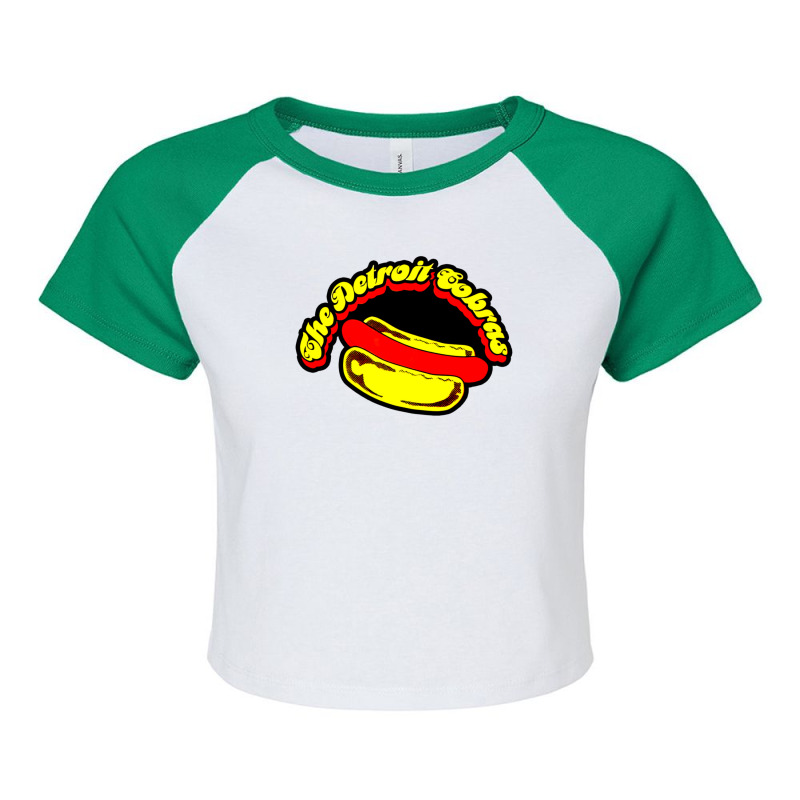 Red Sausage Hot Dog 1 Raglan Crop Top by AngelinoGuron | Artistshot