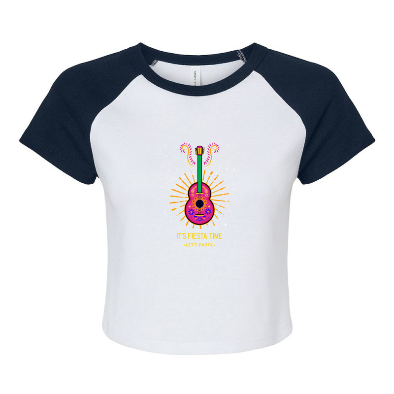 It's Fiesta Time - Latin Music Party Raglan Crop Top by CindyAlford | Artistshot