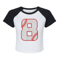 Baseball 8th Birthday Boy Natal Day T Shirt Raglan Crop Top | Artistshot