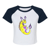 Nonbinary Dragon Lgbtq Nonbinary Pride Genderqueer Lgbt Raglan Crop Top | Artistshot