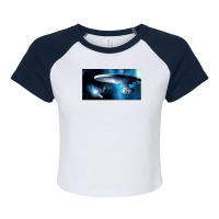 Enterprise A Where Silence Has Lease Raglan Crop Top | Artistshot