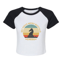 Hot Trend Vintage Retro Chess King Raglan Crop Top | Artistshot