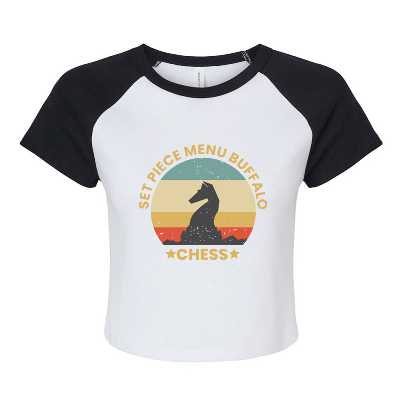 Hot Trend Vintage Retro Chess King Raglan Crop Top by hongquangd | Artistshot