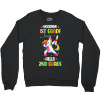 Goodbye 1st Grade Hello 2nd Grade Unicorn Girls Crewneck Sweatshirt | Artistshot