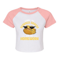 Sorry My Bearded Dragon Ate My Homework Design Lizard Lovers Raglan Crop Top | Artistshot