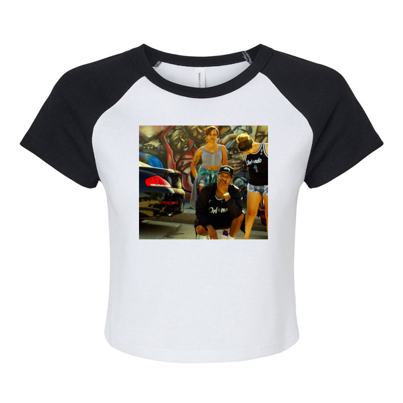 Dom Kennedy   Yellow Album Raglan Crop Top by naftamasusun | Artistshot