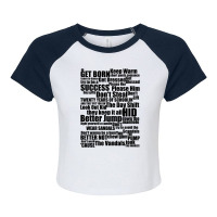 Subterranean Homesick Blues (black Text) Raglan Crop Top | Artistshot