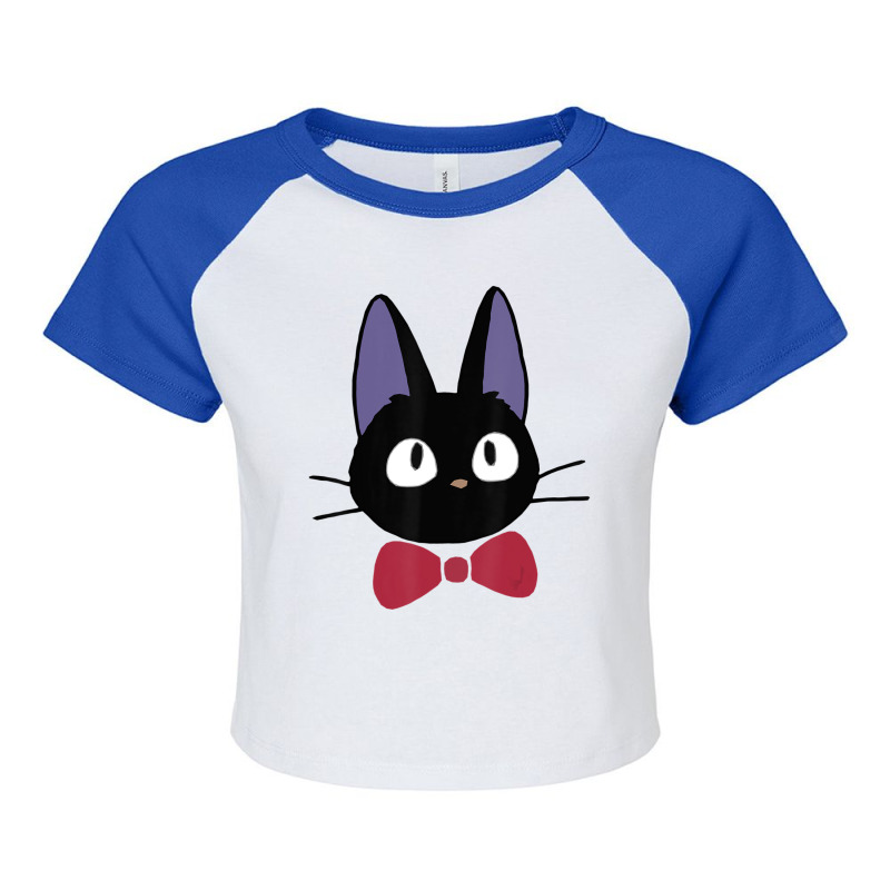 Studio Delivery Service Jiji Black Cat Anime Raglan Crop Top by namnguyen | Artistshot