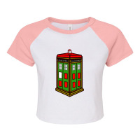 Christmas Doctor Movie Merch Raglan Crop Top | Artistshot