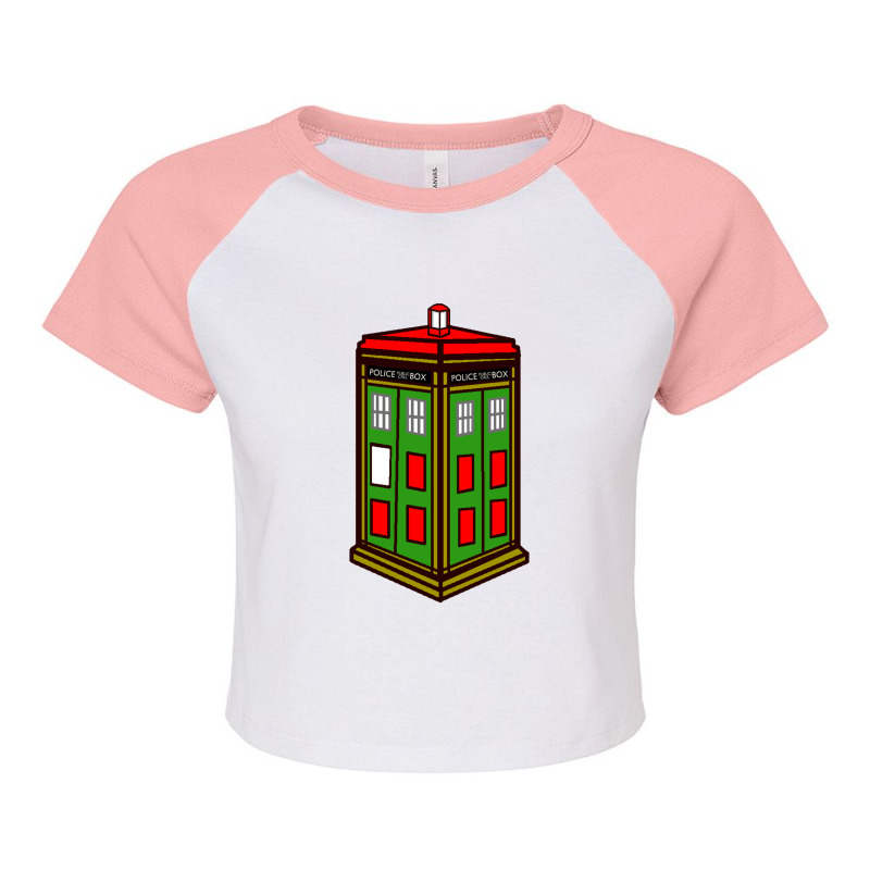 Christmas Doctor Movie Merch Raglan Crop Top by qintaben | Artistshot