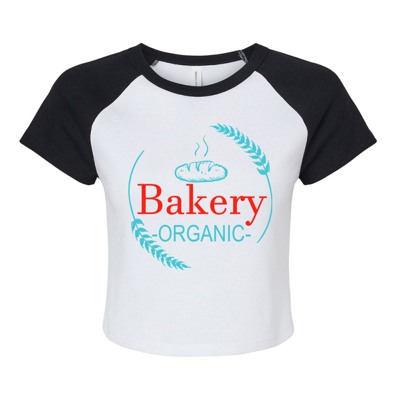 Bakeri Organic Raglan Crop Top by Words Art | Artistshot