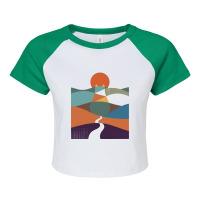 Cat Landscape 65 Raglan Crop Top | Artistshot