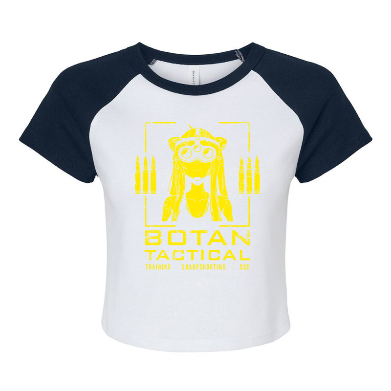 Botan Tactical   Yellow Raglan Crop Top by chimeyandres5 | Artistshot