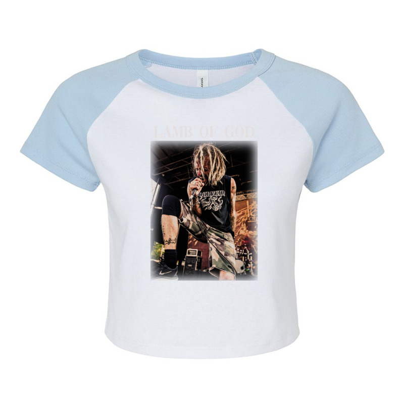 Just Scream It Randy Blythe Raglan Crop Top by kamoufajicg | Artistshot