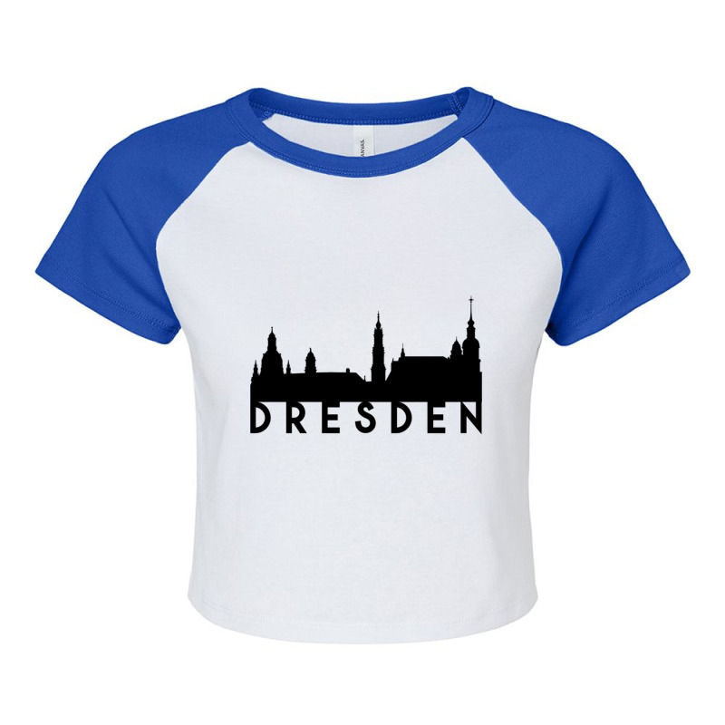 Dresden City Skyline Cap Raglan Crop Top by ANTHONYSMITHHH | Artistshot