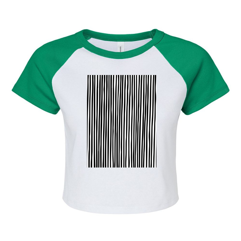 Hand Drawn Vertical Parallel Dense Black Lines On  Raglan Crop Top by JONNELLENORTONN | Artistshot