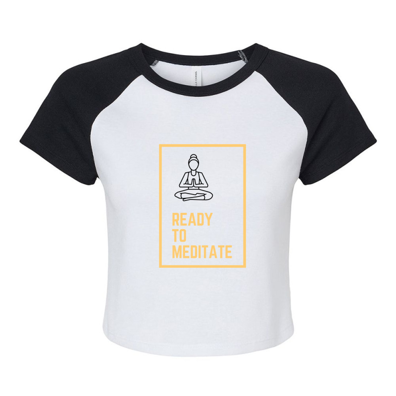 Ready To Meditate 1 Raglan Crop Top by JasonJoplin | Artistshot