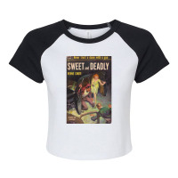 Vintage Hardboiled Detective Paperback Cover 19 Raglan Crop Top | Artistshot