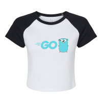 The,go,programming,language Raglan Crop Top | Artistshot