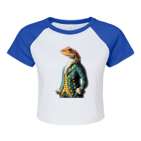 Fancy An Anthropomorphic Morph Bearded Dragon Gent Raglan Crop Top | Artistshot