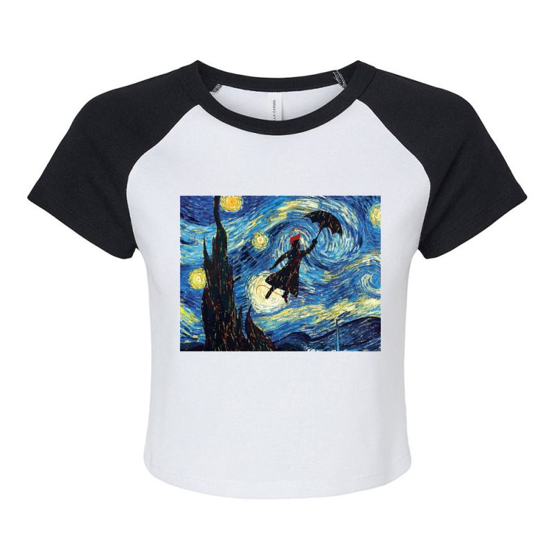 Mary Poppins Raglan Crop Top by sheryljamel | Artistshot