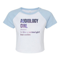 Awesome And Funny Definition Style Saying Audiolog Raglan Crop Top | Artistshot